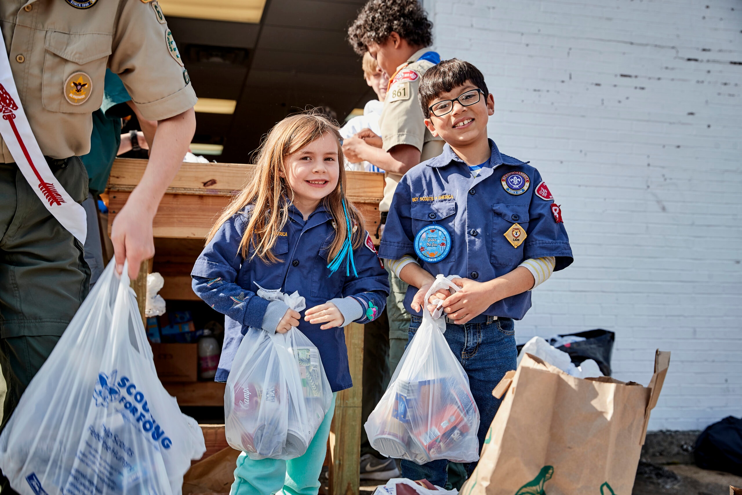 Cub Scout Pack 7 scouts in uniform